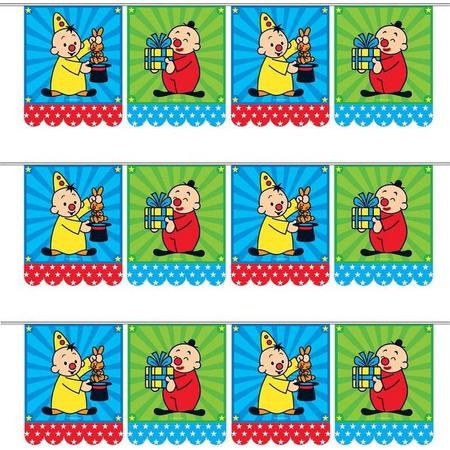 Set van 3x stuks bumba thema verjaardag vlaggenlijn 6 meter - Feestartikelen vlaggetjes - Kinderverjaardag