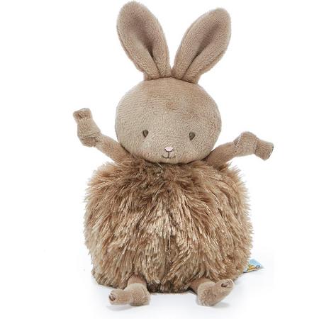 Bunnies By The Bay Roly-Poly knuffel konijn 13 cm bruin