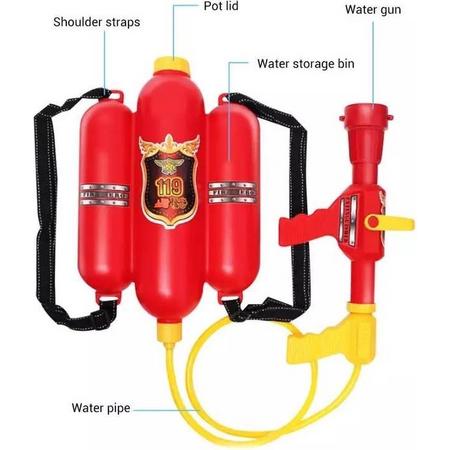 Buxibo - Brandweer Waterpistool - Speelgoed Brandblusser - Groot Watergeweer - 2.5 Liter