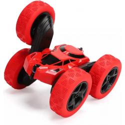 Buxibo - Radiografisch Bestuurbare Auto - 360° Graden Flip - Stunt Car - RC voertuig met Afstandsbediening - Off Road - Voor Kinderen & Volwassenen  - Red & Black