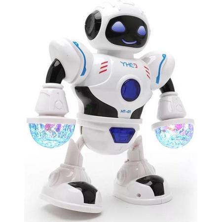 Buxibo Dansende Robot - Kinderspeelgoed - Muziek/Dansen/Ledverlichting - 21.5x18.5cm