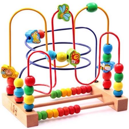 Buxibo Houten Telraam - Diverse Kleuren - Telraam Rekenen - Kinder Speelgoed Rekenrek - Educatief Spelen