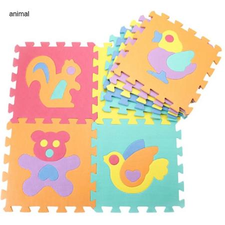 Puzzelmat Alfabet - Dier afbeeldingen  - Speelkleed Baby - Foam Speelmat 27 x 27 CM