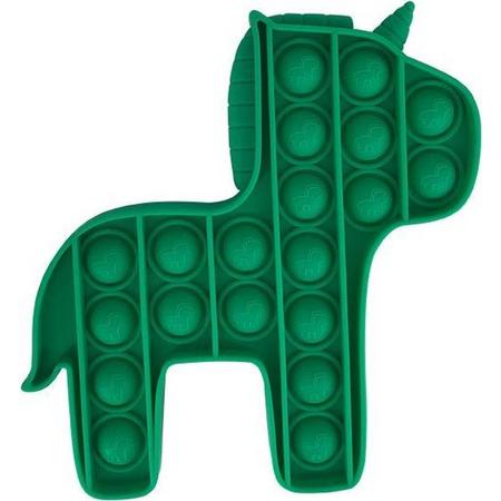 By Qubix - Pop it fidget toy - Pony - Groen - fidget toy van hoge kwaliteit!