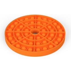 By Qubix - Pop it fidget toy - Rondje met gat in het midden - Oranje - fidget toy van hoge kwaliteit!
