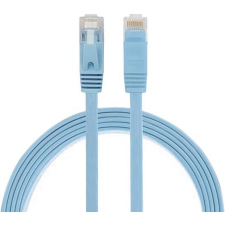 By Qubix internetkabel - 1 meter - blauw - CAT6 ethernet kabel - RJ45 UTP kabel met snelheid van 1000Mbps - Netwerk kabel is zeer stevig!