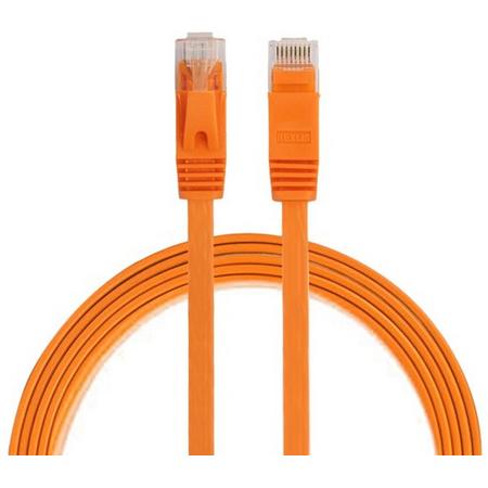 By Qubix internetkabel - 1 meter - oranje - CAT6 ethernet kabel - RJ45 UTP kabel met snelheid van 1000Mbps - Netwerk kabel is zeer stevig!