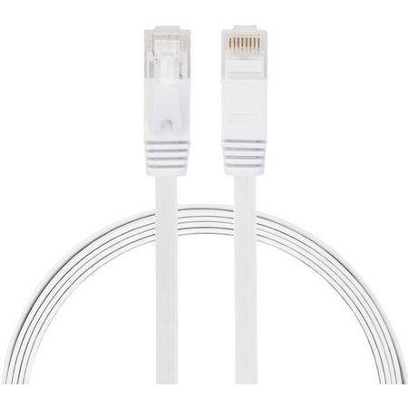 By Qubix internetkabel - 1 meter - wit - CAT6 ethernet kabel - RJ45 UTP kabel met snelheid van 1000Mbps - Netwerk kabel is zeer stevig!