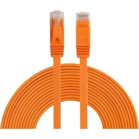 By Qubix internetkabel - 15 meter - oranje - CAT6 ethernet kabel - RJ45 UTP kabel met snelheid van 1000Mbps - Netwerk kabel is zeer stevig!