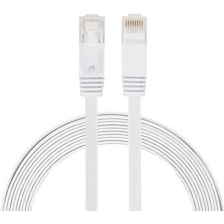 By Qubix internetkabel - 3 meter - wit - CAT6 ethernet kabel - RJ45 UTP kabel met snelheid van 1000Mbps - Netwerk kabel is zeer stevig!