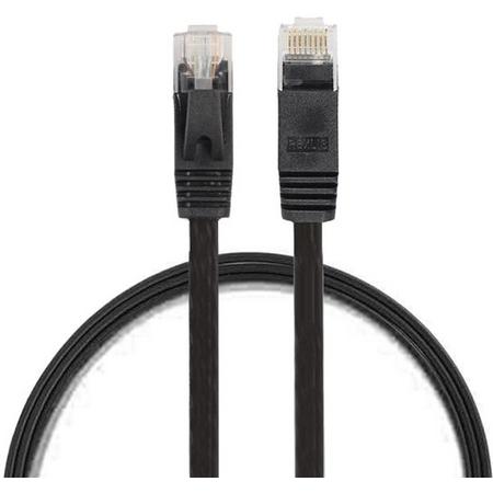 Internetkabel van By Qubix - 0.5 meter - zwart - CAT6 ethernet kabel - RJ45 UTP kabel met snelheid van 1000Mbps - Netwerk kabel inclusief garantie!