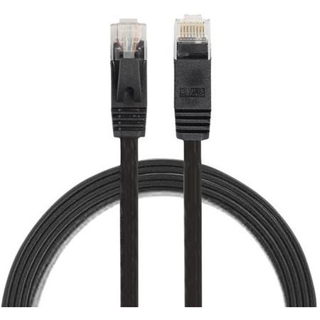 Internetkabel van By Qubix - 1 meter - zwart - CAT6 ethernet kabel - RJ45 UTP kabel met snelheid van 1000Mbps - Netwerk kabel inclusief garantie!