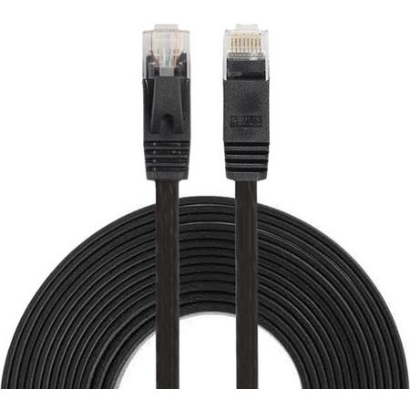 Internetkabel van By Qubix - 7.6 meter - zwart - CAT6 ethernet kabel - RJ45 UTP kabel met snelheid van 1000Mbps - Netwerk kabel inclusief garantie!