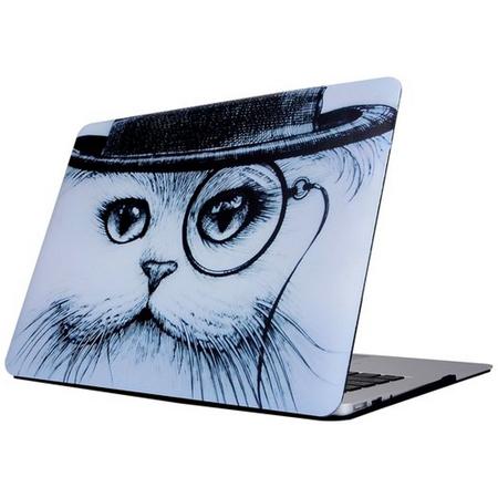 MacBook Air 13 inch cover - Wise cat (A1369 / A1466)