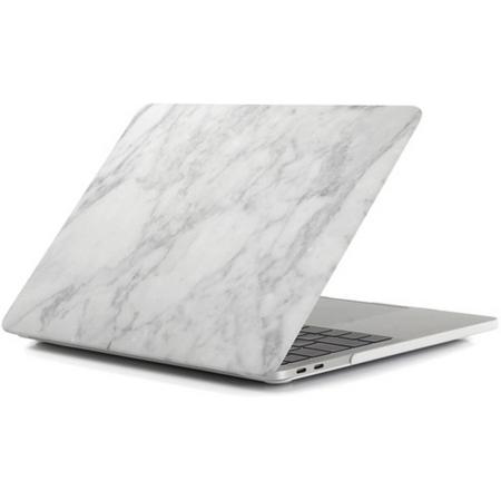 MacBook Pro 16 inch case van By Qubix - Kleur: Marble wit (Model: A2141) - Hoge kwaliteit hard cover!