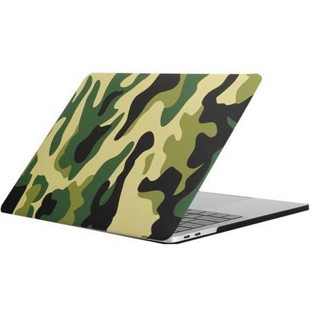 MacBook Pro retina touchbar 13 inch case - camo groen