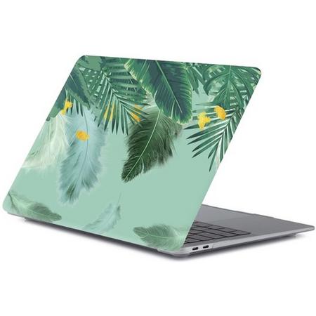 MacBook case van By Qubix - Geschikt voor MacBook Air 13 inch case 2018 - Kleur: Green Nature (A1932, touch id versie)