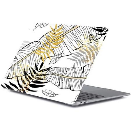 MacBook case van By Qubix - Geschikt voor MacBook Air 13 inch case 2018 - Kleur: Leaf abstract (A1932, touch id versie)