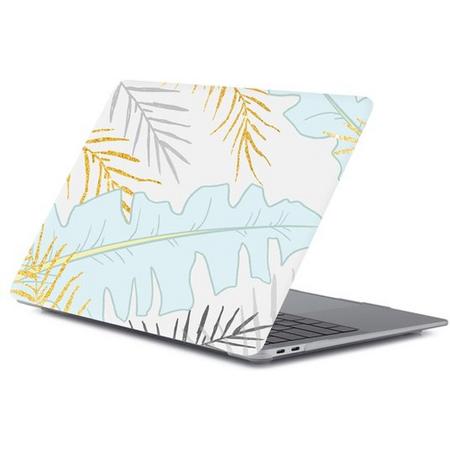 MacBook case van By Qubix - Geschikt voor MacBook Air 13 inch case 2018 - Kleur: Pastel leaf  (A1932, touch id versie)