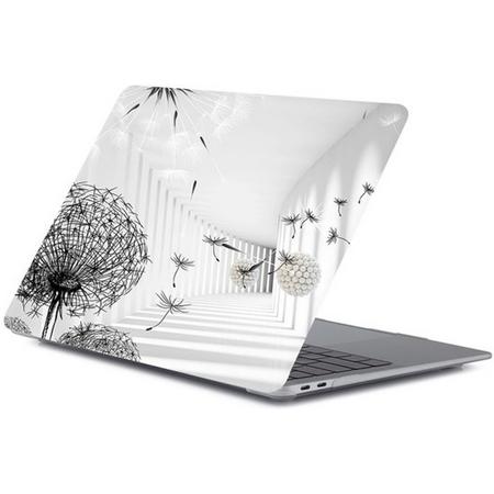 MacBook case van By Qubix - Geschikt voor MacBook Air 13 inch case 2018 - Kleur: paardenbloem (A1932, touch id versie)