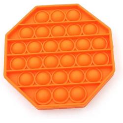 Pop it van By Qubix - Pop it fidget toy - Achthoekig - Oranje - fidget toy van hoge kwaliteit!