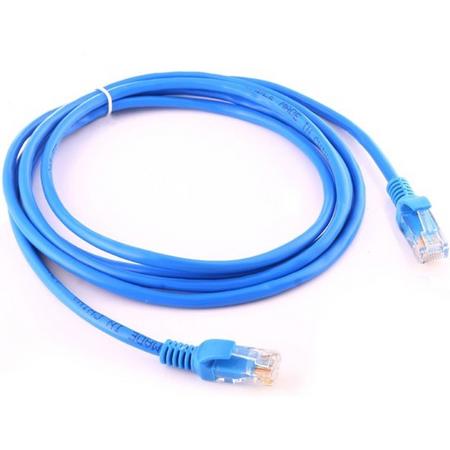 internetkabel van By Qubix - 2 meter - blauw -  CAT5E ethernet kabel - RJ45 UTP kabel met snelheid van 1000Mbps - Netwerk kabel van hoge kwaliteit!