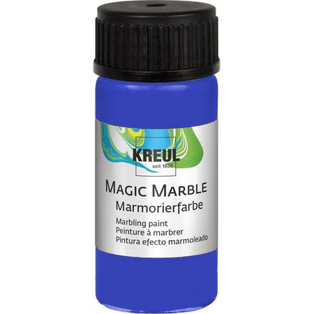 KREUL Blauwe Magic Marble Marmer effect verf - 20ml marble effect verf voor eindeloze toepassingen zoals toepassingen, van achtergronden van schilderijen tot gitaren