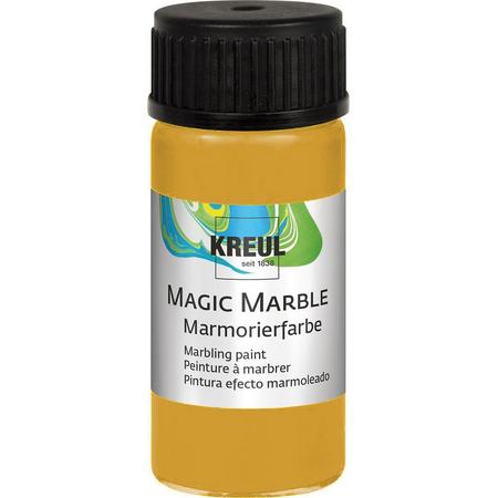 KREUL Donkergele Magic Marble Marmer effect verf - 20ml marble effect verf voor eindeloze toepassingen zoals toepassingen, van achtergronden van schilderijen tot gitaren