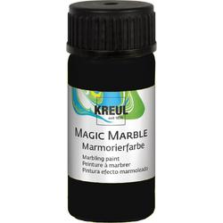 KREUL Zwarte Magic Marble Marmer effect verf - 20ml marble effect verf voor eindeloze toepassingen zoals toepassingen, van achtergronden van schilderijen tot gitaren