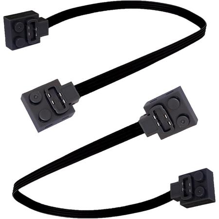 Cada JV9015.04 Verlengkabel / Extension cable 50cm (twee stuks) - Compatibel met de bekende merken - Motoren, accu, afstandsbediening