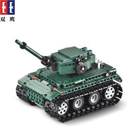 Cada Tiger 1 Tank - Tank, leger, legervoertuig - Cada C51018W - Compatible met technisch de grote merken - Motoren, accu, afstandsbediening - DIY - 313 onderdelen