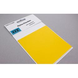 CCK zelfklevend nylon reparatiedoek geel - 10 x 20 cm - snelfix voor bijv. jassen, rugzakken, tent, zeildoek etc