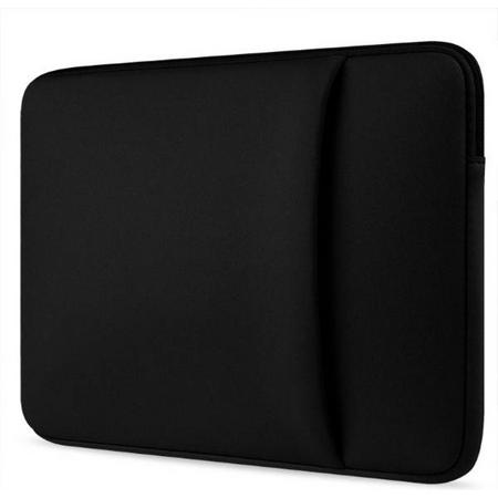 Acer Chromebook hoes - Neopreen Laptop sleeve met extra vak - 13.3 inch - Zwart