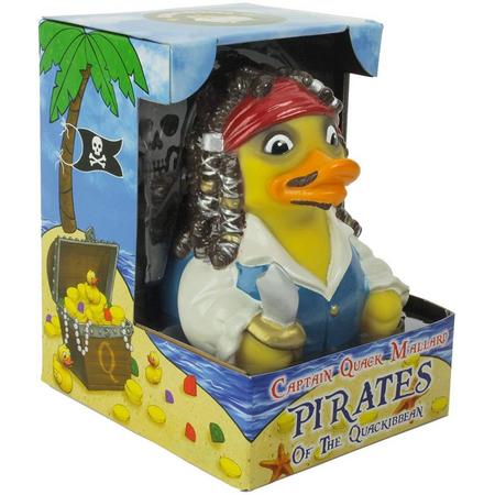 CelebriDucks Captain Quack Mallard, Pirate of the Quackibbean  jack sparrow  11cm  bekendste badeendjes merk uit de USA