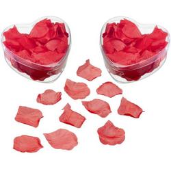 300x rozenblaadjes rood voor Valentijn of bruiloft - Valentijnsdag/bruiloft decoratie/versiering