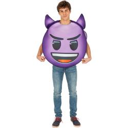 CHAKS - Duivelse Emoji kostuum voor volwassenen - Volwassenen kostuums
