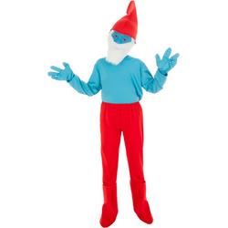 CHAKS - Grote Smurf kostuum voor kinderen - 98/104 (3-4 jaar) - Kinderkostuums