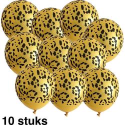 Ballonnen - Ballon - Leopard ballonnen - 10stuks - Partyballon - Feestdecoratie - 10 ballonnen - Jungle thema