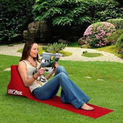 IGGI - Chill Out - Luchtbed - Campingstoel - Wedge opblaasbare ligstoel - Rood