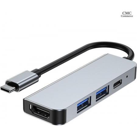 CMCcommcerce – USB hub - USB C hub 4 in 1 - USB C Adapter - USB C naar HDMI – USB hub– USB C kabel – USB C hub