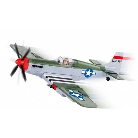Cobi P-51 Mustang vliegtuig bouwstenen set