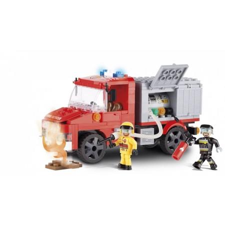 Cobi brandweerwagen bouwstenen set