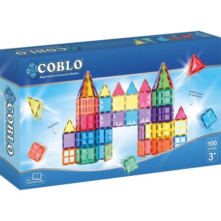 COBLO Basis - 100 stuks - Magnetische bouwblokken - Inclusief opbergtas & inspiratieboekje - Magnetisch speelgoed