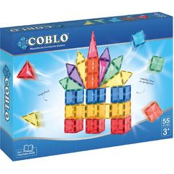 COBLO Basis - 55 stuks - Magnetische bouwblokken - Inclusief opbergtas & inspiratieboekje - Magnetisch speelgoed