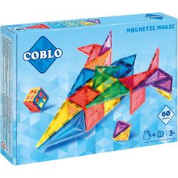 Coblo Classic - 60 stuks - Magnetisch speelgoed - Inclusief opbergtas & inspiratieboekje - Montessori speelgoed