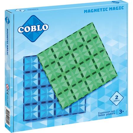 Coblo Classic - Basisplaten - 2 stuks - Magnetisch speelgoed - Montessori speelgoed