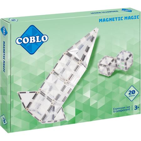 Coblo Transparant - 20 stuks - Magnetisch speelgoed - Montessori speelgoed