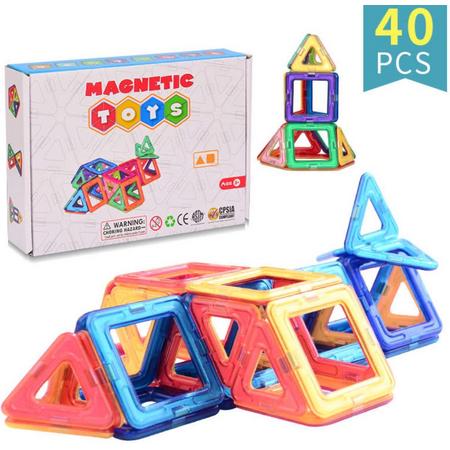 Magnetische Speelgoed - Voordeelset 40 Stuks - Magnetisch Speelgoed - Veilig Voor Kinderen - Magnetisch Speelgoed
