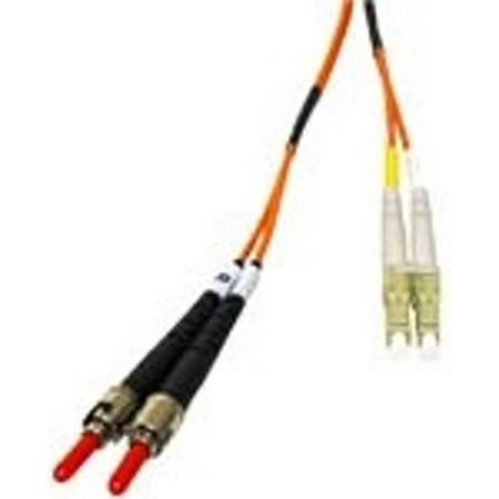 C2G 1m LC/ST LSZH Duplex 62.5/125 Multimode Fibre Patch Cable Glasvezel kabel Oranje