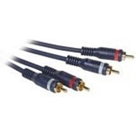 C2G 1m Velocity RCA Audio Cable audio kabel Zwart